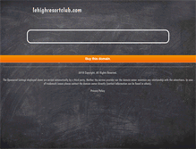 Tablet Screenshot of lehighresortclub.com
